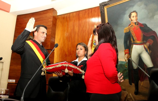 Juramentación como Gobernador de Miranda 